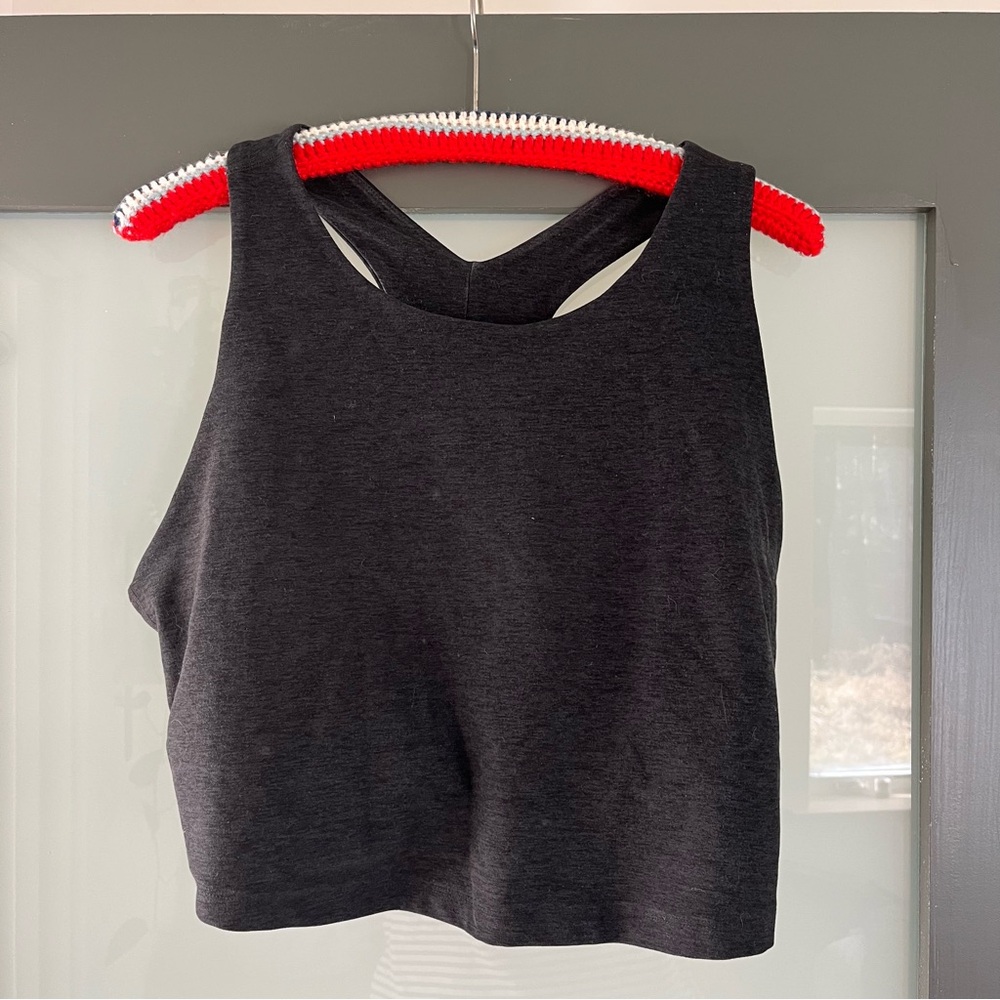GUC beyond yoga dark navy longline bra/top